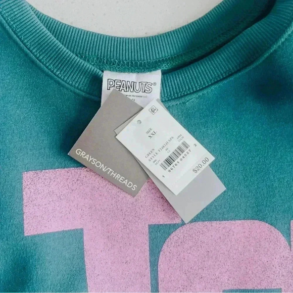 Grayson Threads Peanuts Joe Cool Snoopy Crewneck Graphic Sweatshirt - Size 2X - Picture 5 of 7